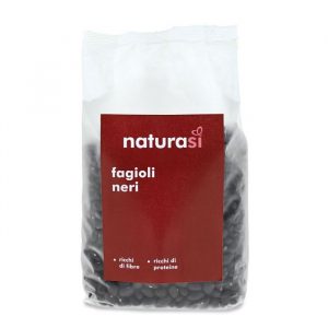 Packung schwarze Bohnen